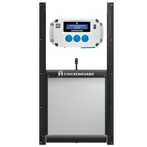 ChickenGuard 2022, Nouveau la Porte du Poulailler Automatique Modèle Extreme X5 avec Porte à Poule Autobloquante à l'épreuve des Prédateurs