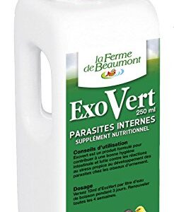 Ferme de Beaumont ExoVert 250 ML - Purge parasites internes Liquide concentré Oiseaux