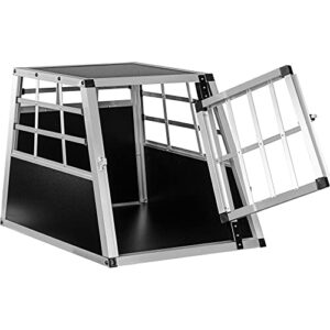 Petstuff Cage de Transport pour Chien, Taille M, 54 x 69 x 50 cm, en Aluminium, paroi arrière 90°, Box Caisse de Transport