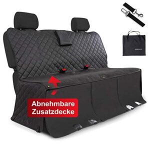 WhizProducts® Couverture pour chien, imperméable, antidérapante, convient au siège arrière et au coffre de voiture, avec couverture supplémentaire, sac, ceinture de sécurité et protection latérale