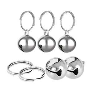Pamtns Cloches Animaux de Compagnie 5 Pièces Pendentifs Grelots Clochette pour Chat en Métal Clochette pour Chien de Chasse Jingle Bells Cloche de Chien de Colliers pour Collier de Chien ou Chat