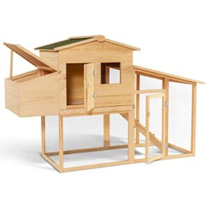 IDMarket - Poulailler Comfort avec pondoir en Bois