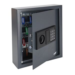 HMF 2048-11 Armoire a Clés avec Serrure Électronique | 48 Crochets | 36 x 30 x 10 cm | Anthracite
