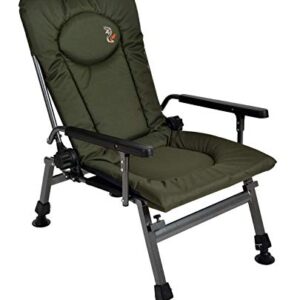 Chaise de pêche Carp F5R - Chaise de camping de luxe pour la pêche à la carpe - Table offrant une hauteur supplémentaires