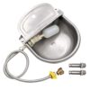 MUALROUS Abreuvoir Automatique pour Bovins avec Tube en Acier Inoxydable pour mouton, chèvre, cheval, bol d’eau pour chien