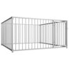 Chenil d’Extérieur pour Chiens 2x2x1m Animaux Enclos Cage Niche Clôture