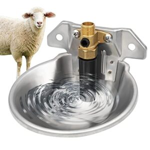 Abreuvoir en Acier Inoxydable pour Moutons Distributeur Automatique ChèVre Valve en Cuivre Abreuvoir pour Moutons Abreuvoir Pour BéTail Chien Porcinet