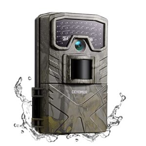 CEYOMUR Camera de Chasse, 20MP HD Camera Chasse avec Vision Nocturne Infrarouge Étanche IP66 et Activée par Le Mouvement Piege Photographique pour la Surveillance de la Faune