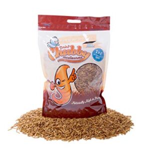 Vers de farine séchés par Chubby Mealworms - 1 kg.