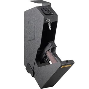 VEVOR Coffre-Fort de Pistolet en Acier, Coffre-Fort pour Armes à Feu, Coffre-Fort de Pistolet avec 2 Clés et Serrure à Combinaison, Petit Coffre-Fort pour Pistolet Usage Domestique