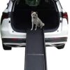 Llctools Rampe de voiture pour chien – Rampe de coffre pour animaux de compagnie – Antidérapante. 156 x 40 x 8 cm.