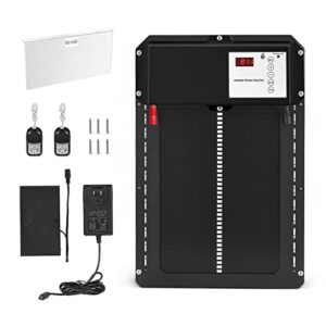 Kotsy Porte poulailler Automatique Poulailler, télécommande & minuterie & capteur de lumière, Énergie Solaire ou Fonctionnement sur Secteur ou Batterie , P65 étanche, Porte en Aluminium