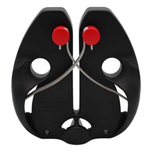 F. DICK Rapid Steel Action 90091000 Aiguiseur à couteaux avec tiges en acier inoxydable Noir