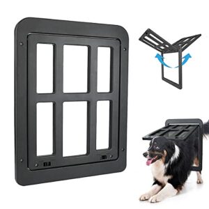 NAMSAN Portes pour Chiens, Chatiere pour Moustiquaire, Facile da Installare Verrouillable Porte Moustiquaire pour Chien pour Moyen/Grand Chien (34 cm x 44 cm)