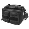 ProCase Sac de Tir pour Pistolet, Étui Souple Sacoche Tactique pour la Chasse ou Le Tir, Pochette Verrouillable, 1 Cloison Réglable pour Rangement de Chargeurs et d’autres Outils-Noir