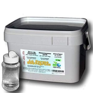 La Ferme Sauvegrain Terre de Diatomée Alimentaire pour Les Poules - Anti-poux Naturel Contre Les poux Rouges - 2kg + poudreur Offert