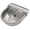 Abreuvoir à Eau en Acier Inoxydable Avec Bouchon de Vidange et Valve à Flotteur Réglable pour Cheval, Chien, Bétail, Chèvre, Mouton, Cochon, Abreuvoir Automatique pour le Bétail