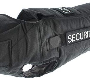 CANIHUNT Gilet Chien Defender Security de Protection de Type 4 à la Perforation avec Option kit Pare Balle (90)