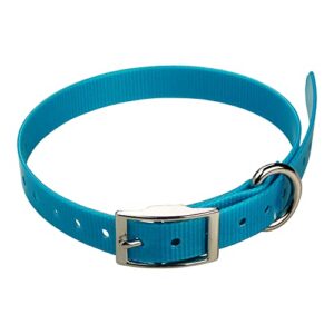 sangle pour collier Garmin Mini T5 , Mini TT15 - 19 mm x 60 cm x 2 mm turquoise
