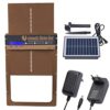 HEYOUTH® Porte de poulailler Solaire,Porte Automatique de Poulailler,avec Panneau Solaire,Minuterie,230V Alimentation électrique/ Piles et Solaire,Protection Intelligente de la Volaille