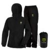 TIDEWE Combinaison de pluie imperméable et légère pour femme (noir, taille M)