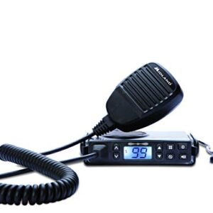 Midland GB1-R, Radio Bidirectionnelle Programmable À 8 Canaux + 91 avec Ctcss, Antenne Magnétique avec Câble Inclus, Support De Montage, Microphone Et Support, Câble d'alimentation pour Allume-Cigare