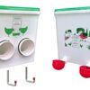 Mangeoire Automatique 10l/7kg Anti Pluie, Anti Rongeur, Anti Gaspillage pour Poules avec Abreuvoir Automatique 10l (Mangeoire+Abreuvoir avec 2 Tasses à gravité)