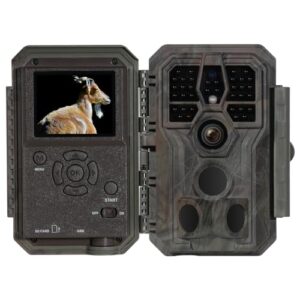 GardePro A5 Camera de Chasse Nocturne, 48MP 1296P H.264 Vidéo, Infrarouge Vision Nocturne Animaux Piege Photographique, No Glow Caméra de Chasse Suiveuse Exterieur Étanche, IP66