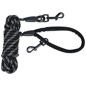 MECHHEIT Longe pour Chien, 5m, 10m, 15m, Laisse pour Chien Multifonction, Laisse Réfléchissante et Robuste, pour Chiens de Petites à Grandes Taille 15M