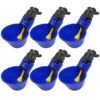 MUYIRTED 6 pièces Abreuvoir Poules Tasses Plastique Bol Abreuvoir Automatique pour Poules Oiseaux Cailles Volailles Distributeurs D’eau