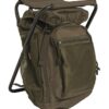 Miltec Sac À Dos avec Tabouret Va, a Unisex, Noir, Taille Unique