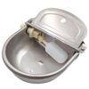 M.Z.A Abreuvoir À Bovins Abreuvoir en Acier Inoxydable Bol Automatique avec Valve À Flotteur pour Chien Cheval Bétail Chèvre Mouton