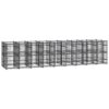 Chenil d’Extérieur pour Chiens Acier 16,59 m² Cage Niche Enclos Chiots