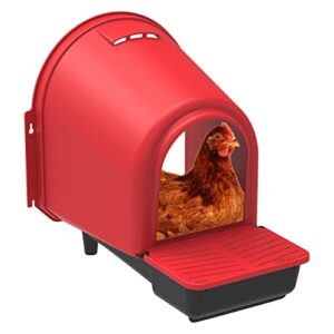 horizont Niche de Ponceuse avec Plateau à œufs, nid de Poulet en Plastique, pour jusqu'à 6 Poules, Montage Mural, pondoir pour Poules, Grande boîte de ponçage, nid à volaille