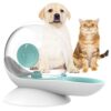 Distributeur d’eau pour Chien, Abreuvoir à gravité pour Chat, Forme d’escargot, Fontaine d’eau pour Chat Automatique, Distributeur de Bol d’eau pour Chien – Niveau d’eau Facile à Voir