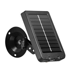 SUNTEKCAM Caméra de Chasse Panneau Solaire pour Photopiège DC6V Connecteur à Double Sortie Kit Solaire étanche Batterie au Lithium Intégrée de 2000 mAh Rechargeable