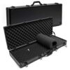 WilTec Mallette pour Armes 84×34,5×11,7cm Noire Rembourrage en Mousse, 4 serrures de sécurité Étui Coffret