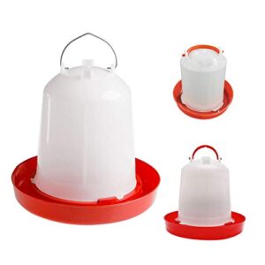 Verliked Abreuvoir pour volaille, abreuvoir pour volaille, poule, caille, poule, bantam, bouilloire pour nourriture, eau, poulet, canard, oie, kit d'eau 1 pièce 4 l