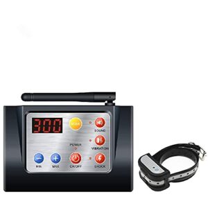 N-X Système de clôture électronique sans Fil 2 en 1 pour Chien et Collier de Dressage pour Chien Formation par Vibration de Choc et Fonction de clôture pour 1 Chien