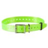 NUM’AXES Sangle polyuréthane Vert Fluo Longueur 65 cm – Largeur 25 mm