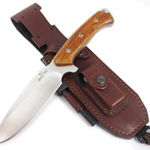 JEO-TEC Nº15: Outdoor/Survie/Couteau de Chasse - Lame INOX Bohler N690C - Étui de Transport - Fabriqué en Espagne