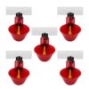 HEEPDD Abreuvoir Poules, 5pcs Abreuvoir Poules Abreuvoir Lapin Abreuvoirs Automatique Poule Volaille Tasses Assiettes Distributeur Eau A Poulet Troupeau Canard Oiseau Pigeons(20mm)