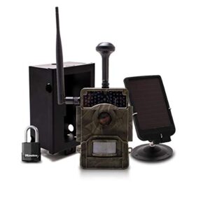 Caméra de Chasse HD 1080P IR Invisible GPS GSM 4G Alerte Push Envoi Photo et vidéo sur Application iOS et Android Serveur Cloud e-Mail et FTP avec Batterie Solaire et Box antivandale