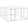 Chenil Extérieur Acier Galvanisé 14,52 m² Enclos Niche Cage pour Chiens