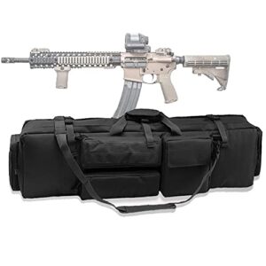 LGESR Tactique Étui De Rangement pour Fusil Étui à Fusil Militaire Sac pour Pistolet M4 Pistolet Airsoft Sac à Dos pour la Chasse Malette Transport Arme (Color : Noir)