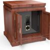 RUFFUZE Boîte sûre, sécurisé à Domicile, Assurance-Maison Safe Box Money Security Valeur Capacité numérique Prime de Bois Massif Chinois Maison ménage caché (Couleur: Brown), Marron, (home)