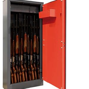 ARREGUI Braco ARM100335 Armoire à 10 Fusils en Acier avec Coffre Intérieur | Coffre-fort pour Armes à Feu | FRANCE et ITALIE : valide toutes armes à feu | ESPAGNE : non homologué