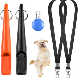 TZL Sifflet pour Chien n° 211,5 avec Bande | 2 Sifflets Professionnels pour Le Dressage des Chiens 1 Lampe pour Chien| Matériel Robuste | Fréquence Standardisée | Fort et de Grande Portée