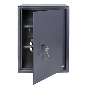 HMF 49205-11 Coffre-Fort à Poser, Serrure à panneton Double, 50 x 35 x 33 cm