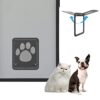 Enjoying Pet Screen Porte Chatière Chatière Chatière pour Petit Chien Chat Chatière Porte avec Fonction de Verrouillage pour Porte Coulissante, Porte Moustiquaire Fenêtre – 20,5 x 26 cm